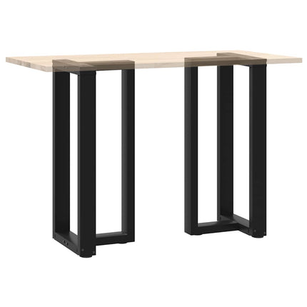 Barbordsben T-formade 2 st svarta 50x35x(90-91) cm stål