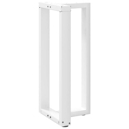 Barbordsben T-formade 2 st vita 50x35x(90-91) cm stål