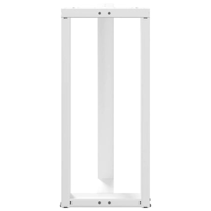Barbordsben T-formade 2 st vita 50x35x(90-91) cm stål