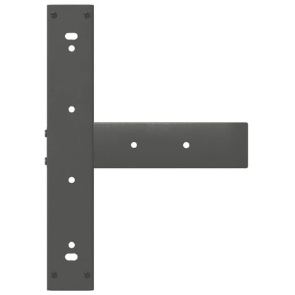 Barbordsben T-formade 2 st antracit 50x35x(90-91) cm stål
