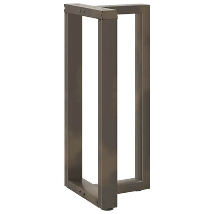 Barbordsben T-formade 2 st svarta 50x35x(90-91) cm stål