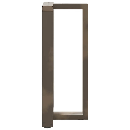 Barbordsben T-formade 2 st svarta 50x35x(90-91) cm stål