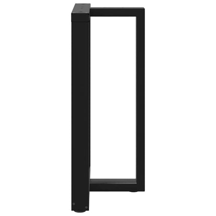 Barbordsben T-formade 2 st svarta 60x35x(90-91) cm stål