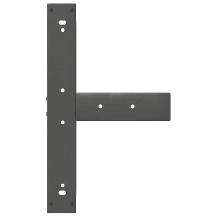 Barbordsben T-formade 2 st antracit 60x35x(90-91) cm stål
