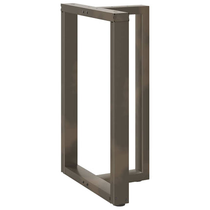 Barbordsben T-formade 2 st svarta 60x35x(90-91) cm stål