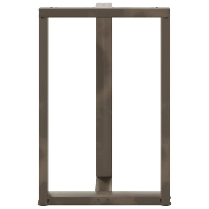 Barbordsben T-formade 2 st svarta 60x35x(90-91) cm stål