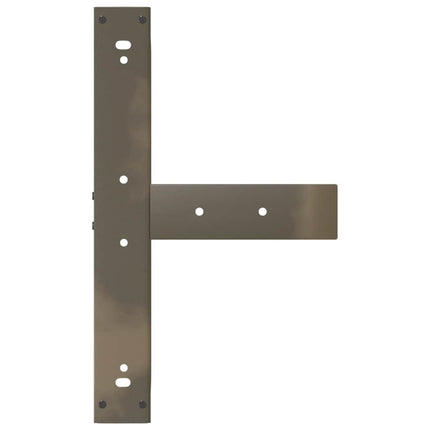 Barbordsben T-formade 2 st svarta 60x35x(90-91) cm stål