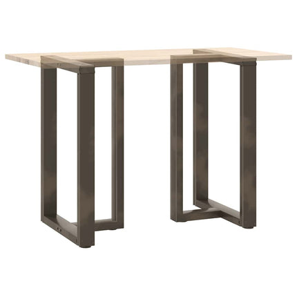 Barbordsben T-formade 2 st svarta 60x35x(90-91) cm stål