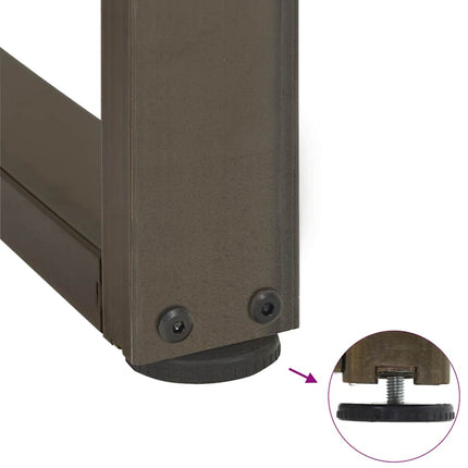 Barbordsben T-formade 2 st svarta 60x35x(90-91) cm stål