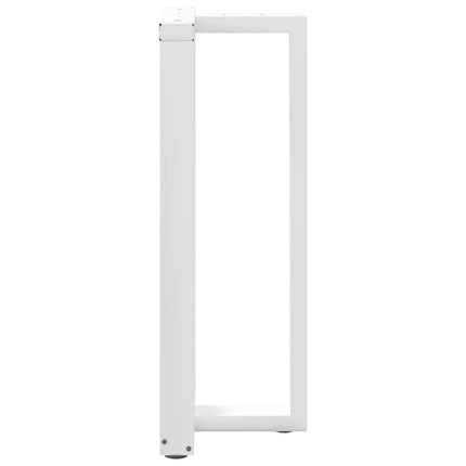 Barbordsben T-formade 2 st vita 40x35x(100-101) cm stål