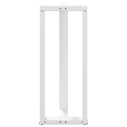Barbordsben T-formade 2 st vita 40x35x(100-101) cm stål