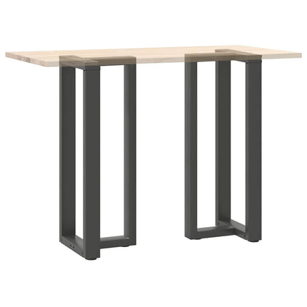Barbordsben T-formade 2 st antracit 40x35x(100-101) cm stål