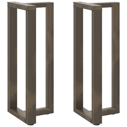 Barbordsben T-formade 2 st svarta 40x35x(100-101) cm stål