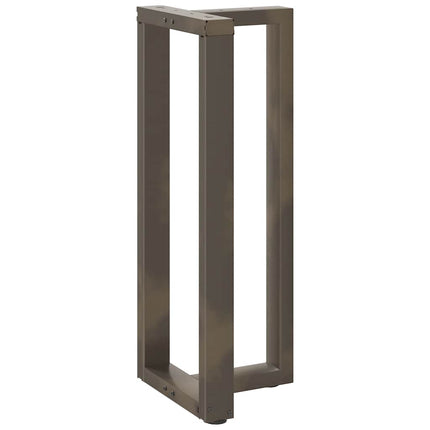 Barbordsben T-formade 2 st svarta 40x35x(100-101) cm stål