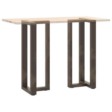Barbordsben T-formade 2 st svarta 40x35x(100-101) cm stål