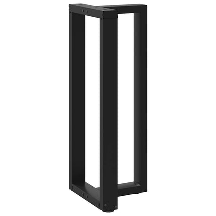 Barbordsben T-formade 2 st svarta 50x35x(100-101) cm stål