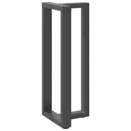 Barbordsben T-formade 2 st antracit 50x35x(100-101) cm stål