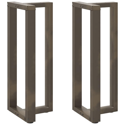 Barbordsben T-formade 2 st svarta 50x35x(100-101) cm stål