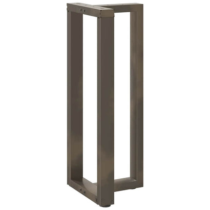 Barbordsben T-formade 2 st svarta 50x35x(100-101) cm stål