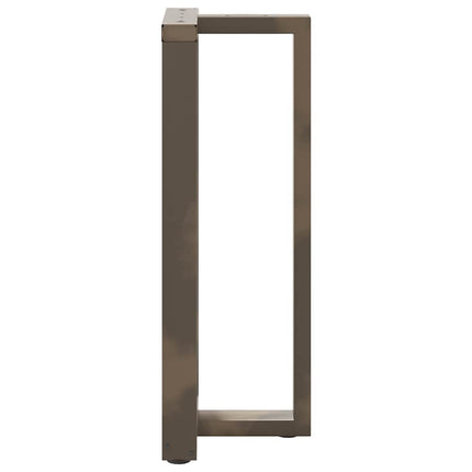 Barbordsben T-formade 2 st svarta 50x35x(100-101) cm stål