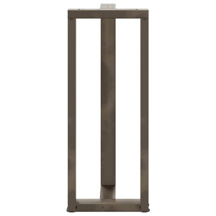 Barbordsben T-formade 2 st svarta 50x35x(100-101) cm stål