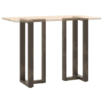 Barbordsben T-formade 2 st svarta 50x35x(100-101) cm stål