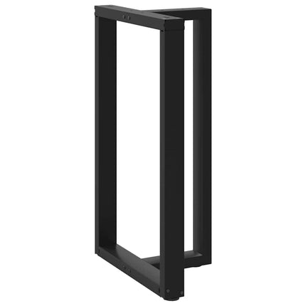 Barbordsben T-formade 2 st svarta 60x35x(100-101) cm stål