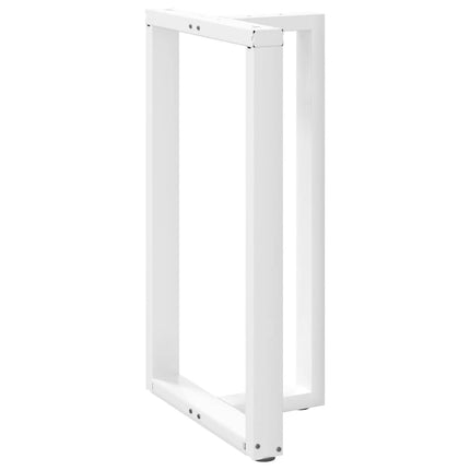 Barbordsben T-formade 2 st vita 60x35x(100-101) cm stål