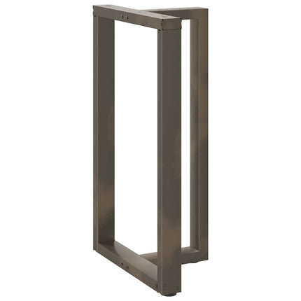 Barbordsben T-formade 2 st svarta 60x35x(100-101) cm stål