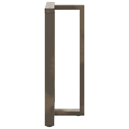 Barbordsben T-formade 2 st svarta 60x35x(100-101) cm stål