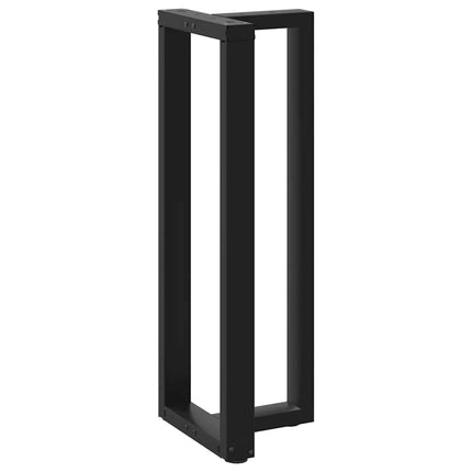 Barbordsben T-formade 2 st svarta 40x35x(110-111) cm stål