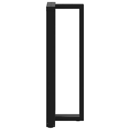 Barbordsben T-formade 2 st svarta 40x35x(110-111) cm stål