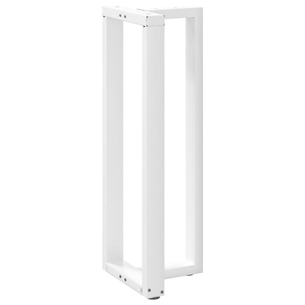 Barbordsben T-formade 2 st vita 40x35x(110-111) cm stål