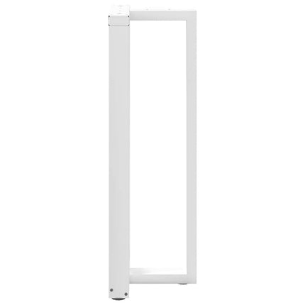 Barbordsben T-formade 2 st vita 40x35x(110-111) cm stål