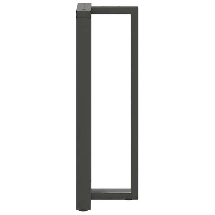 Barbordsben T-formade 2 st antracit 40x35x(110-111) cm stål