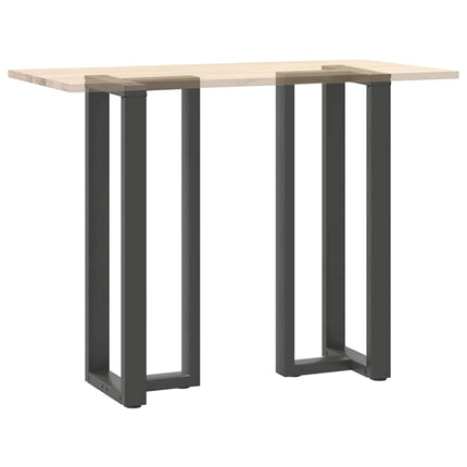 Barbordsben T-formade 2 st antracit 40x35x(110-111) cm stål