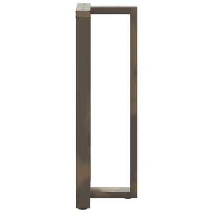 Barbordsben T-formade 2 st svarta 40x35x(110-111) cm stål