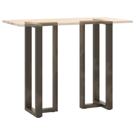 Barbordsben T-formade 2 st svarta 40x35x(110-111) cm stål