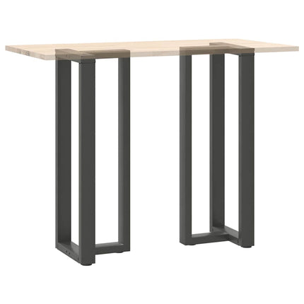 Barbordsben T-formade 2 st antracit 50x35x(110-111) cm stål