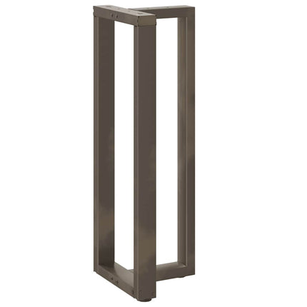 Barbordsben T-formade 2 st svarta 50x35x(110-111) cm stål