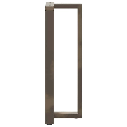 Barbordsben T-formade 2 st svarta 50x35x(110-111) cm stål