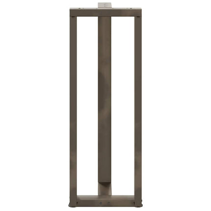 Barbordsben T-formade 2 st svarta 50x35x(110-111) cm stål