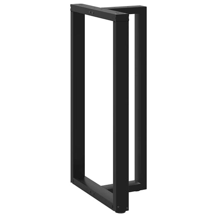 Barbordsben T-formade 2 st svarta 60x35x(110-111) cm stål