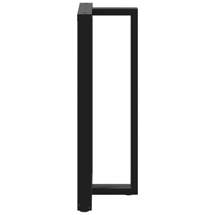 Barbordsben T-formade 2 st svarta 60x35x(110-111) cm stål