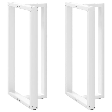 Barbordsben T-formade 2 st vita 60x35x(110-111) cm stål