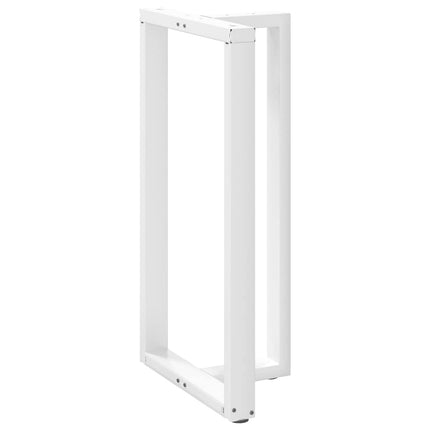 Barbordsben T-formade 2 st vita 60x35x(110-111) cm stål