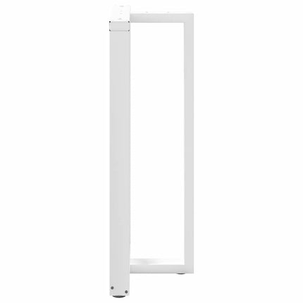 Barbordsben T-formade 2 st vita 60x35x(110-111) cm stål