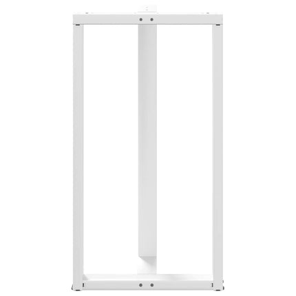 Barbordsben T-formade 2 st vita 60x35x(110-111) cm stål