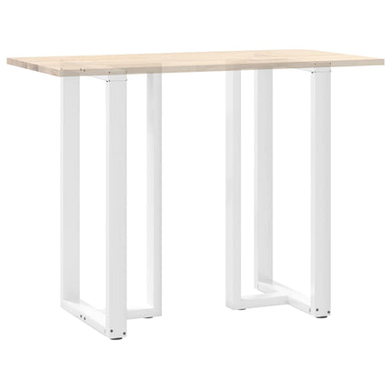 Barbordsben T-formade 2 st vita 60x35x(110-111) cm stål