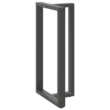 Barbordsben T-formade 2 st antracit 60x35x(110-111) cm stål